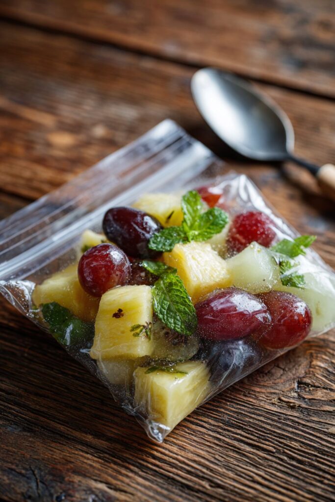 Zipper Bag Fruit Salad Recipe