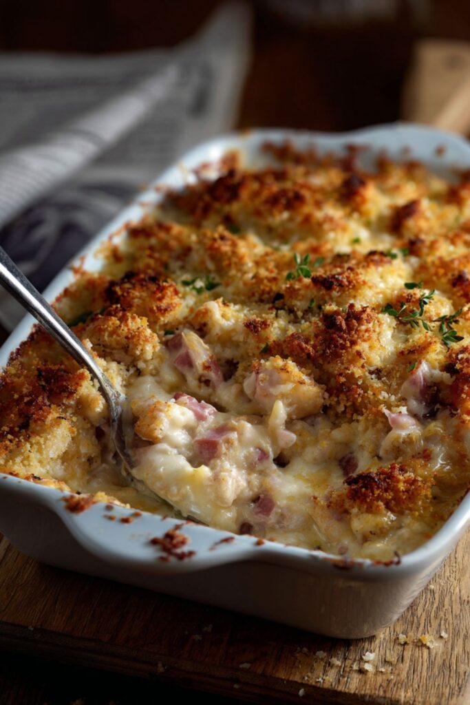 Low-Fat Chicken Cordon Bleu Casserole Recipe