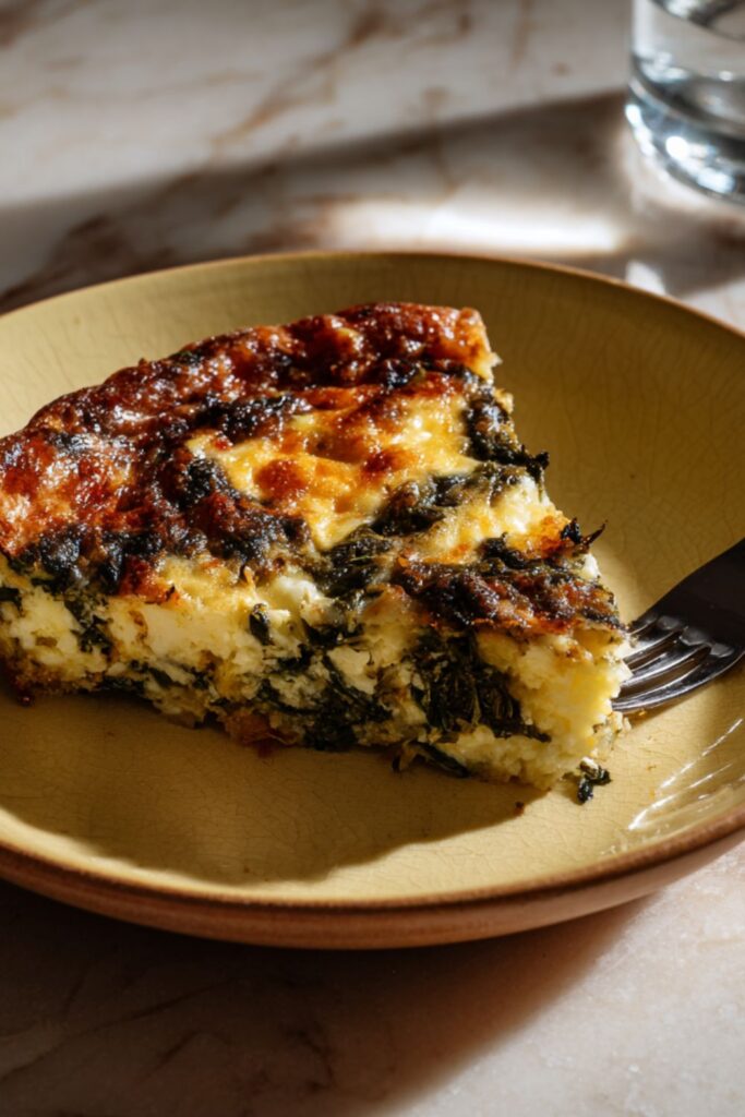 Low Fat Crustless Spinach Quiche Recipe