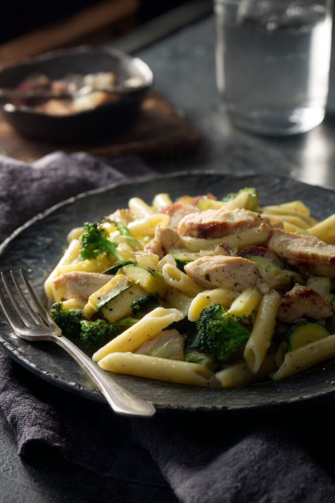 Low Fat Pasta Primavera With Chicken Recipe