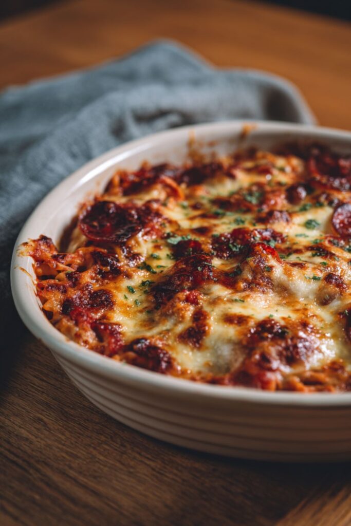 Low-Fat Pizza Casserole Recipe