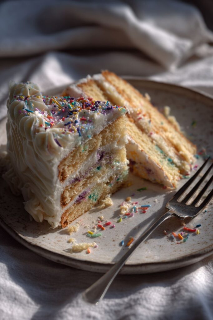 Triple Layered Confetti Cake Recipe
