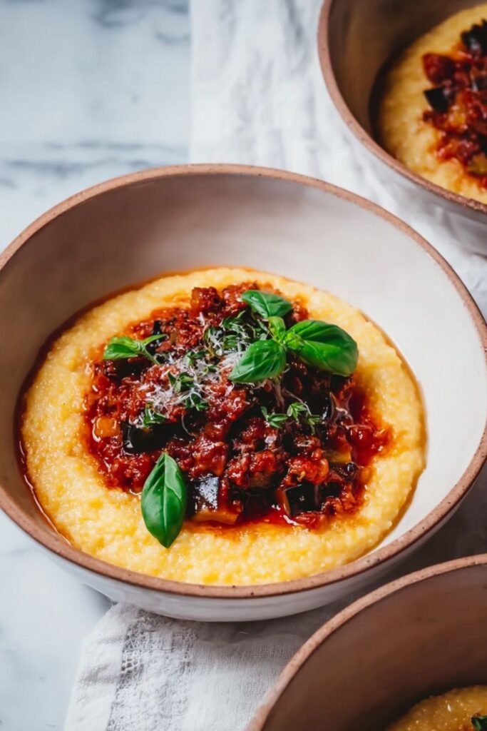 Veggie Ragu with Cheesy Polenta Recipe