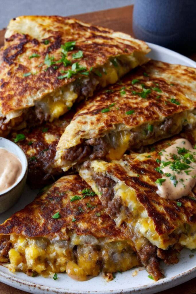 Toaster Breakfast Quesadilla Recipe