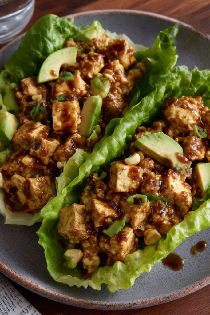 Tofu Lettuce Wraps Recipe