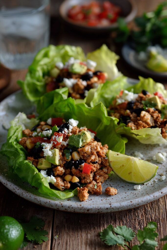 Turkey Taco Lettuce Wraps Recipe