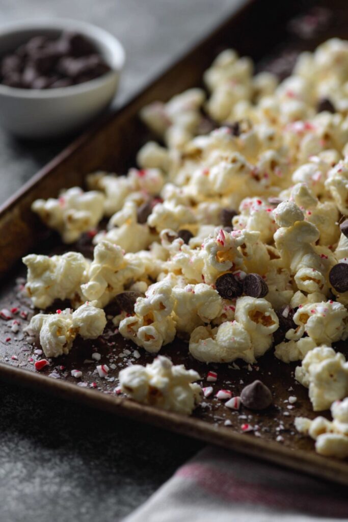 White Chocolate Peppermint Popcorn Recipe