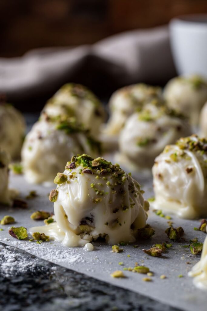 White Chocolate Pistachio Truffles Recipe