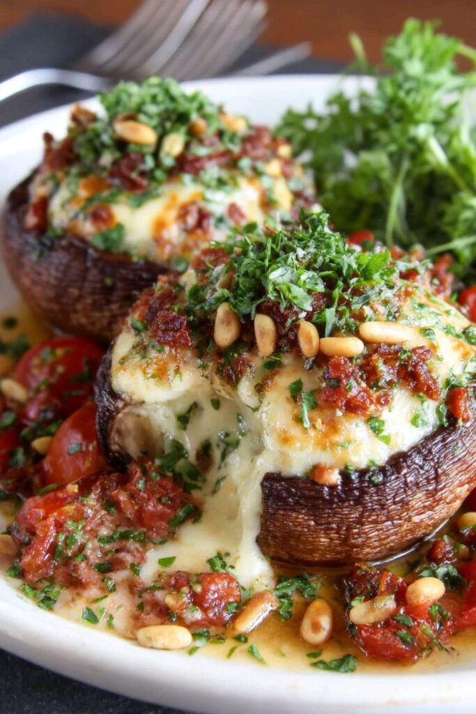 Sun-Dried Tomato Stuffed Mushrooms Recipe