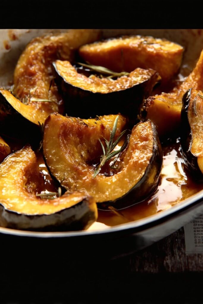 Sweet Roasted Rosemary Acorn Squash Wedges Recipe