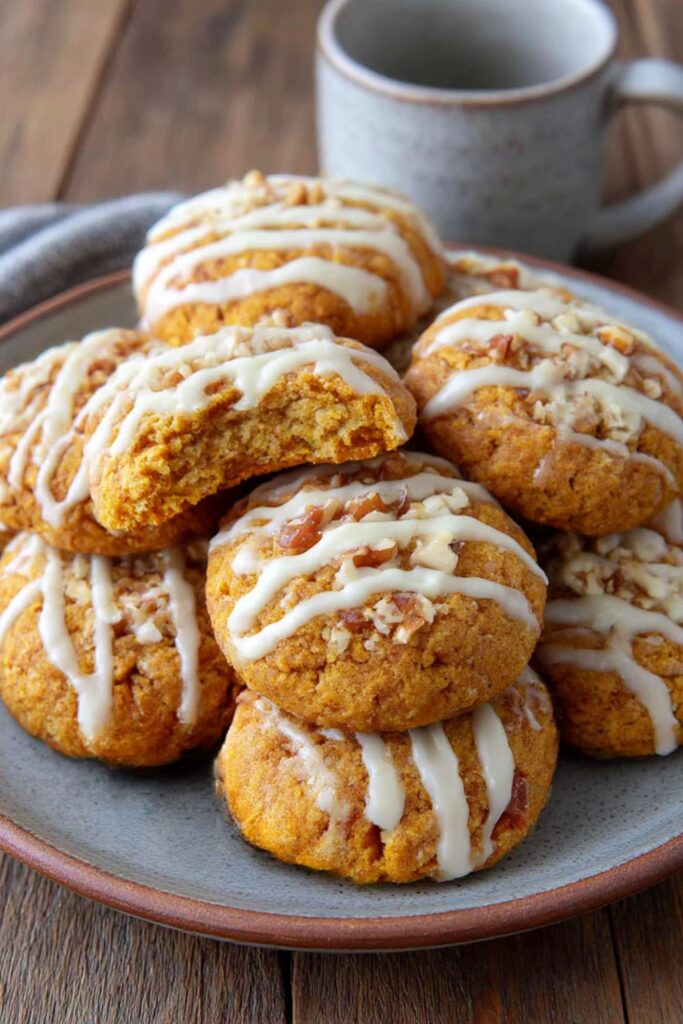 Iced Pumpkin Cookies