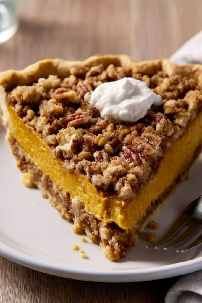 Michele Albano's Maple Pumpkin Pie with Pecan Streusel Recipe