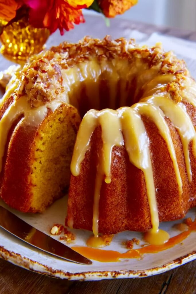 Spiced Pumpkin Bundt Cake with Citrus Glaze Recipe