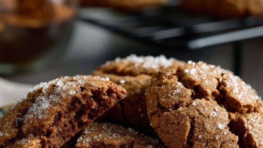 Low Fat Ginger Molasses Cookies​