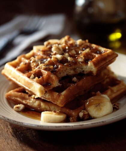 Low-Fat Banana Waffles Recipe