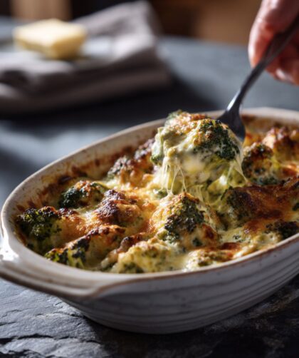 Low-Fat Broccoli and Cheese Casserole Recipe