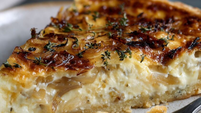 Low-Fat Cheese and Onion Quiche
