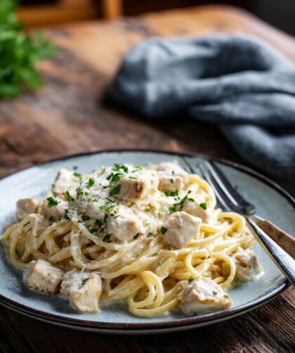 Low-Fat Chicken Alfredo Pasta Recipe