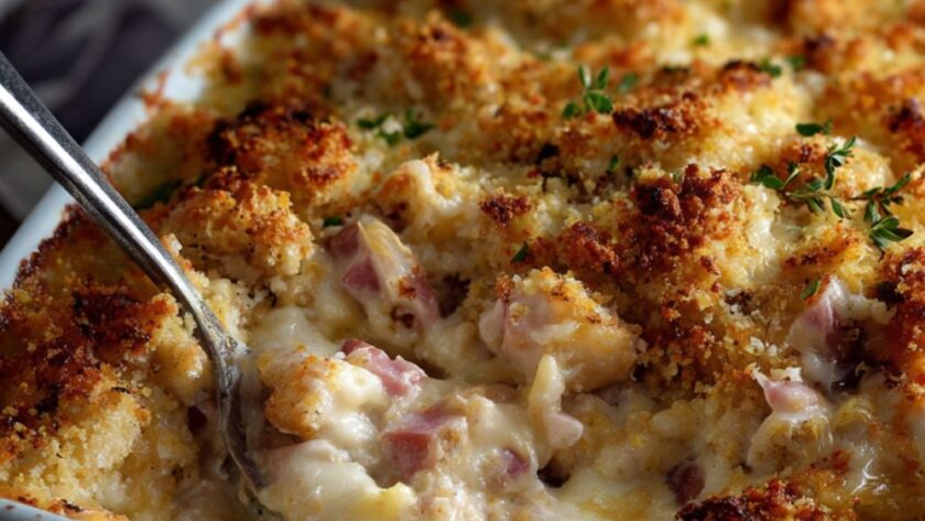 Low-Fat Chicken Cordon Bleu Casserole Recipe