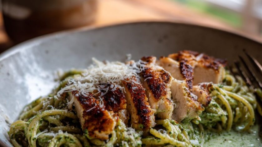 Low Fat Chicken Pesto Pasta Recipe