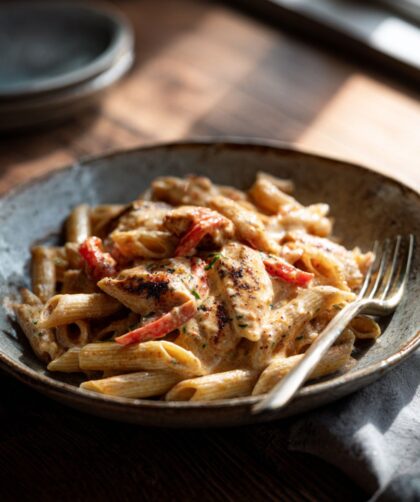 Low Fat Creamy Cajun Chicken Pasta Recipe