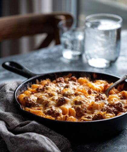 Low-Fat Ground Beef Casserole Recipe