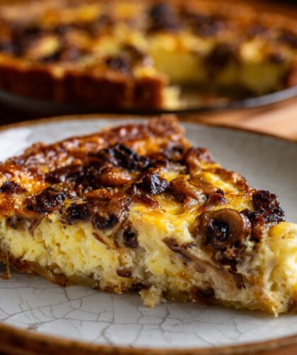 Low-Fat Mushroom Quiche Recipe