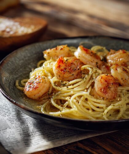 Low Fat Shrimp Scampi Pasta Recipe