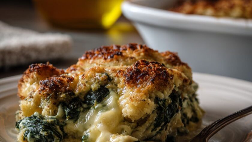 Low-Fat Spinach Casserole Recipe