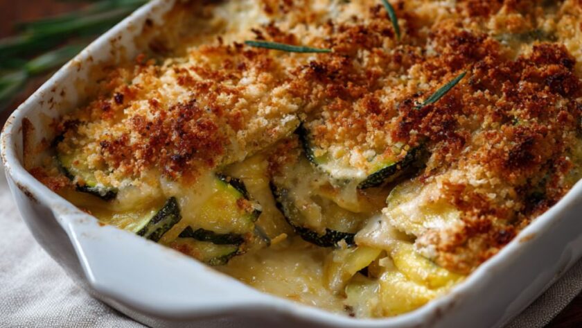 Low-Fat Squash and Zucchini Casserole Recipe