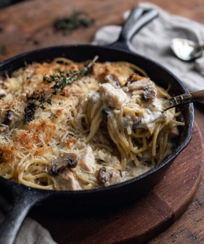Low-Fat Turkey Tetrazzini Casserole Recipe