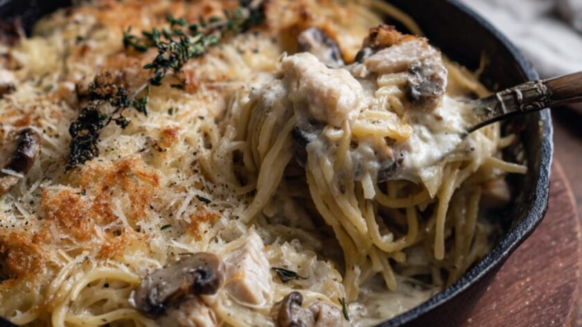 Low-Fat Turkey Tetrazzini Casserole Recipe