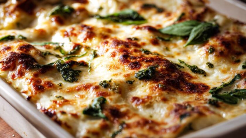White Spinach-Artichoke Lasagna Recipe