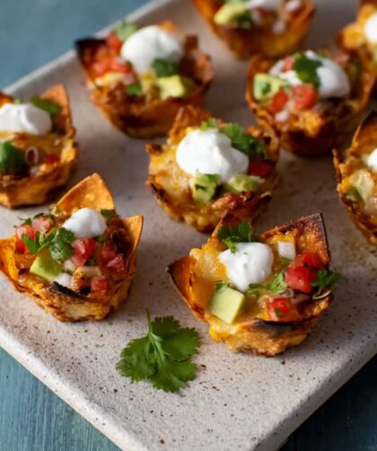 Wonton Taco Cups Recipe