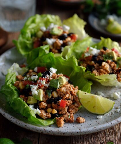 Turkey Taco Lettuce Wraps Recipe