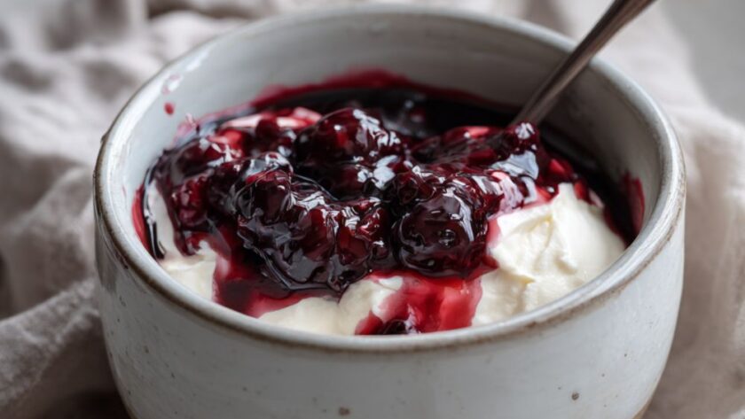 Whipped Cottage Cheese With Roasted Berries Recipe