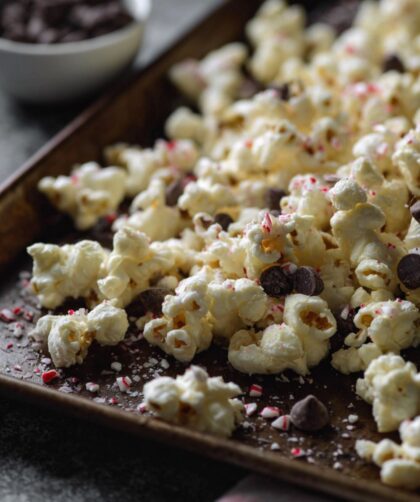 White Chocolate Peppermint Popcorn Recipe