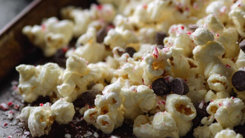 White Chocolate Peppermint Popcorn Recipe