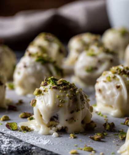White Chocolate Pistachio Truffles Recipe