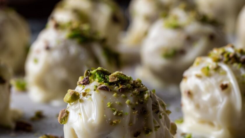 White Chocolate Pistachio Truffles Recipe