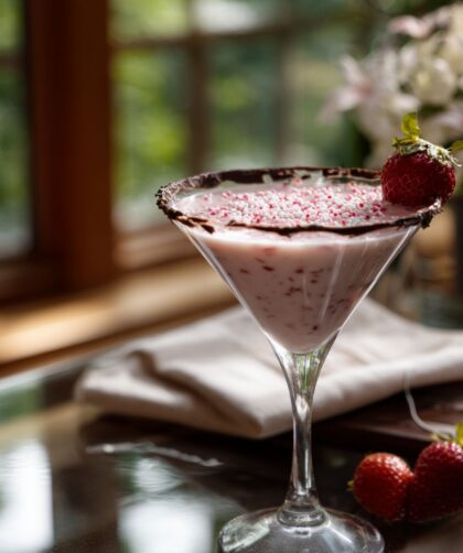 White Chocolate Strawberry Martini Recipe