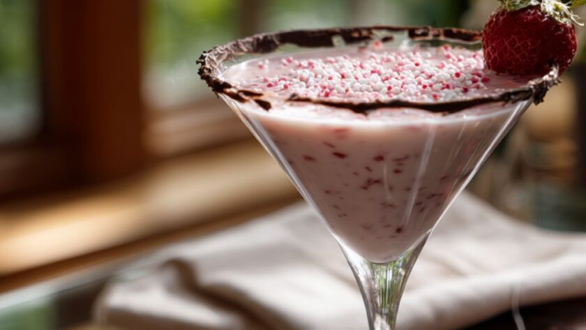 White Chocolate Strawberry Martini Recipe
