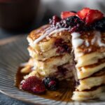 White Chocolate and Berry Pancakes Recipe