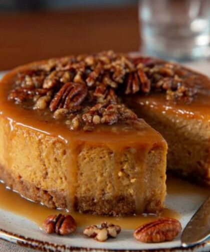 Pumpkin Maple Pecan Cheesecake Recipe