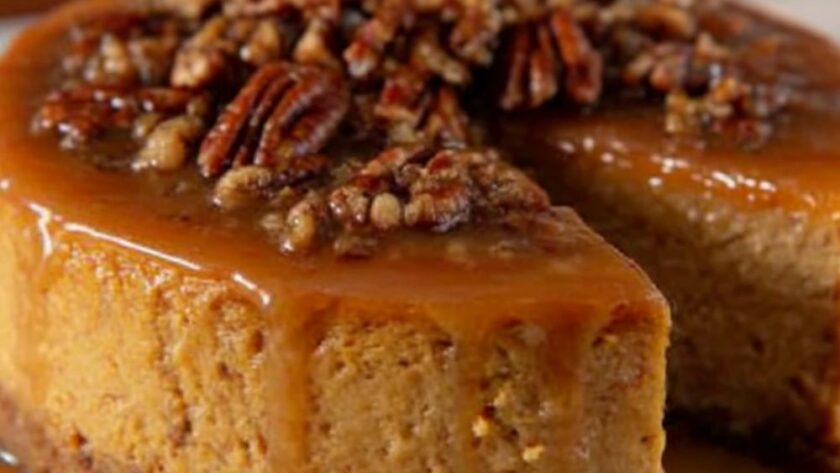 Pumpkin Maple Pecan Cheesecake Recipe
