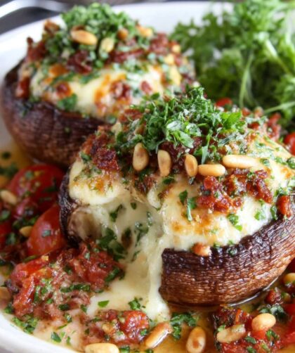 Sun-Dried Tomato Stuffed Mushrooms Recipe