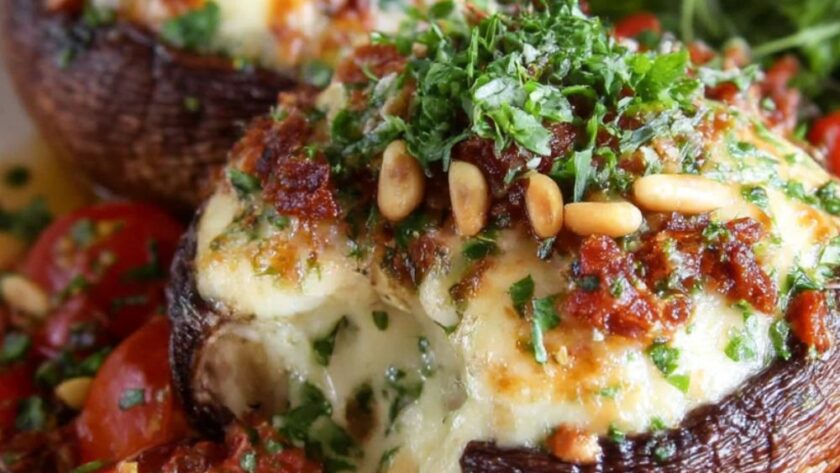 Sun-Dried Tomato Stuffed Mushrooms Recipe