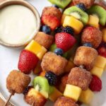 Sweet Breakfast Kabobs With Honey-Yogurt Dipping Sauce