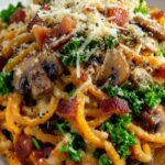 Sweet Potato And Mushroom Carbonara