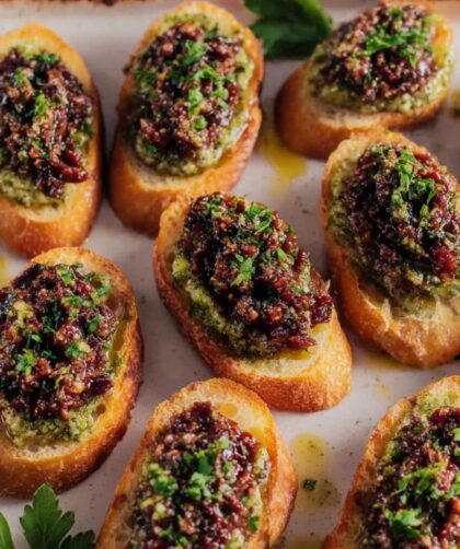 Tapenade Crostini Recipe